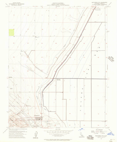 United States Geological Survey Kettleman City, CA (1954, 24000-Scale) digital map