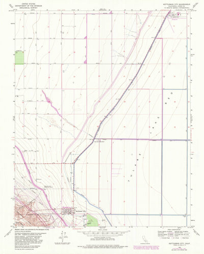 United States Geological Survey Kettleman City, CA (1963, 24000-Scale) digital map