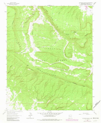 United States Geological Survey Kettner Canyon, NM (1963, 24000-Scale) digital map