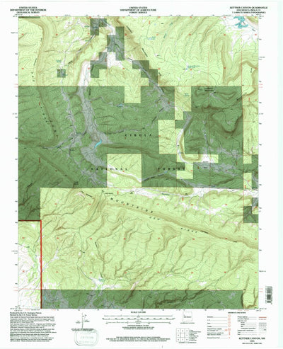 United States Geological Survey Kettner Canyon, NM (1995, 24000-Scale) digital map