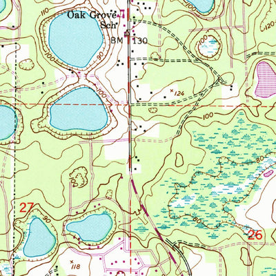United States Geological Survey Keuka, FL (1949, 24000-Scale) digital map