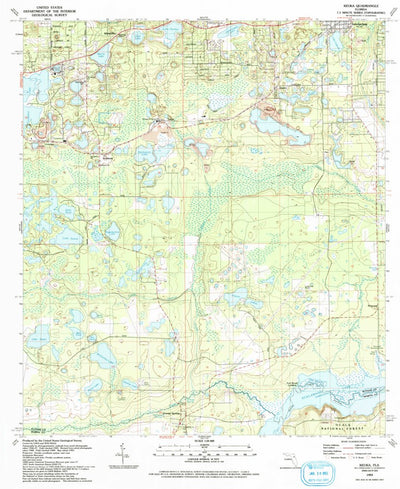 United States Geological Survey Keuka, FL (1993, 24000-Scale) digital map