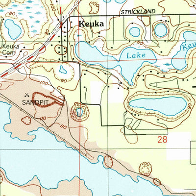 United States Geological Survey Keuka, FL (1993, 24000-Scale) digital map