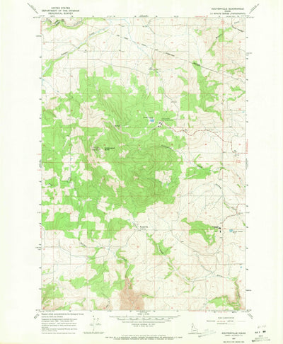 United States Geological Survey Keuterville, ID (1967, 24000-Scale) digital map