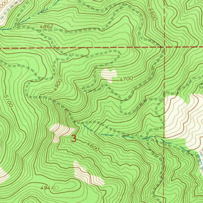 United States Geological Survey Keuterville, ID (1967, 24000-Scale) digital map