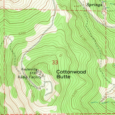 United States Geological Survey Keuterville, ID (1967, 24000-Scale) digital map