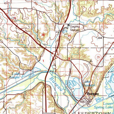 United States Geological Survey Kewanee, IL (1985, 100000-Scale) digital map