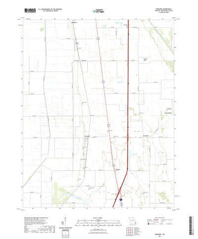 United States Geological Survey Kewanee, MO (2021, 24000-Scale) digital map