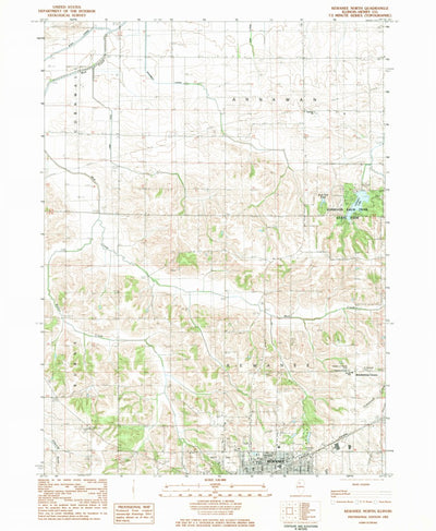 United States Geological Survey Kewanee North, IL (1983, 24000-Scale) digital map