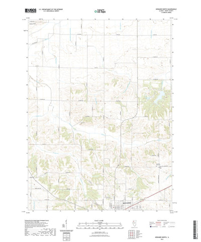 United States Geological Survey Kewanee North, IL (2021, 24000-Scale) digital map