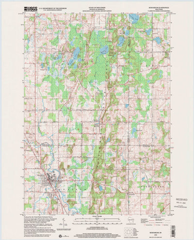 United States Geological Survey Kewaskum, WI (1999, 24000-Scale) digital map