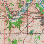 United States Geological Survey Kewaunee, WI (1954, 62500-Scale) digital map