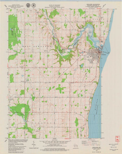 United States Geological Survey Kewaunee, WI (1978, 24000-Scale) digital map
