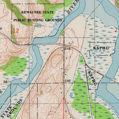 United States Geological Survey Kewaunee, WI (1978, 24000-Scale) digital map