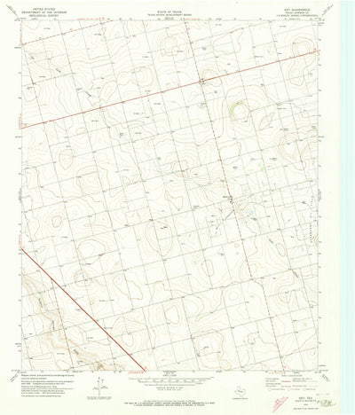 United States Geological Survey Key, TX (1970, 24000-Scale) digital map