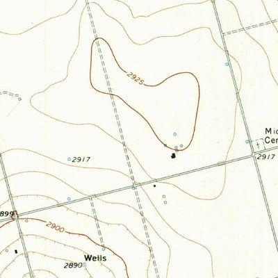 United States Geological Survey Key, TX (1970, 24000-Scale) digital map