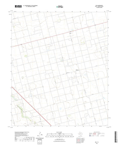 United States Geological Survey Key, TX (2022, 24000-Scale) digital map