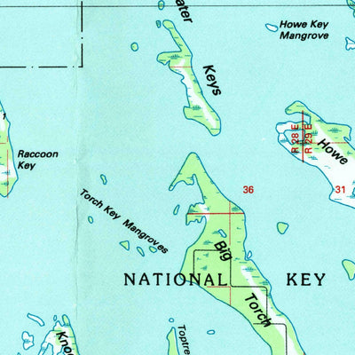United States Geological Survey Key West, FL (1983, 100000-Scale) digital map