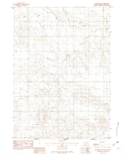 United States Geological Survey Keyapaha SE, SD (1982, 24000-Scale) digital map
