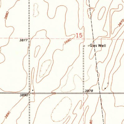 United States Geological Survey Keyes East, OK (1971, 24000-Scale) digital map