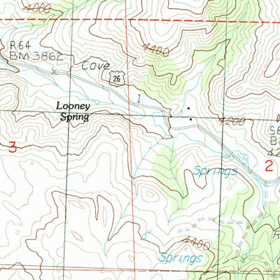 United States Geological Survey Keyes Mountain, OR (1988, 24000-Scale) digital map