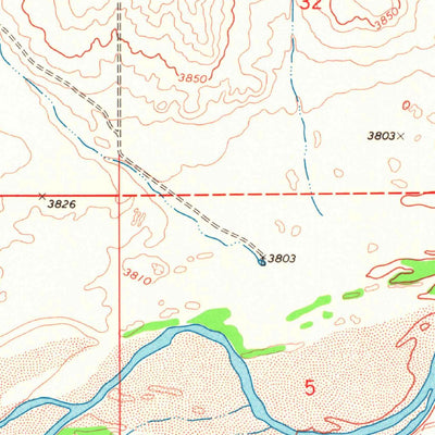 United States Geological Survey Keyes NW, OK-CO (1971, 24000-Scale) digital map