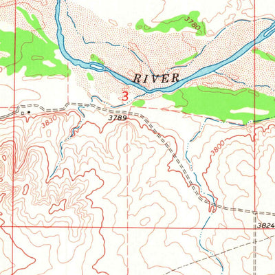 United States Geological Survey Keyes NW, OK-CO (1971, 24000-Scale) digital map