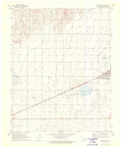 United States Geological Survey Keyes West, OK (1971, 24000-Scale) digital map