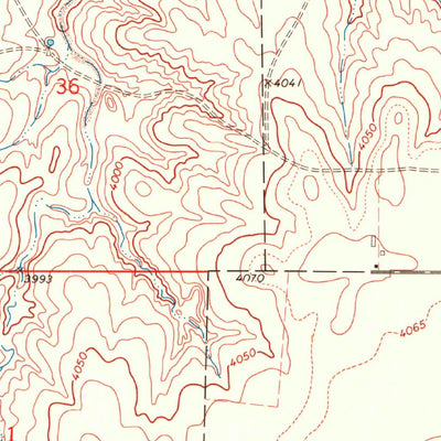 United States Geological Survey Keyes West, OK (1971, 24000-Scale) digital map