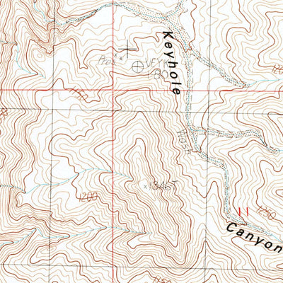 United States Geological Survey Keyhole Canyon, NV (1984, 24000-Scale) digital map