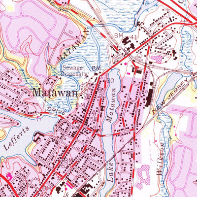 United States Geological Survey Keyport, NJ-NY (1954, 24000-Scale) digital map