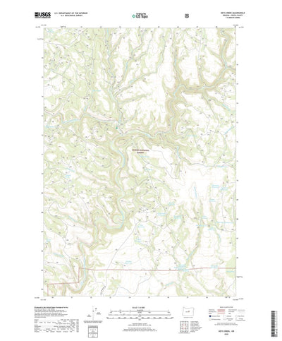 United States Geological Survey Keys Creek, OR (2020, 24000-Scale) digital map