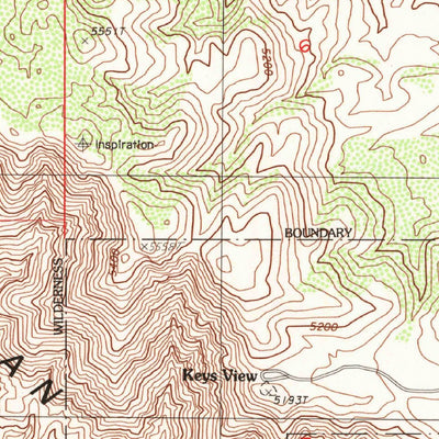 United States Geological Survey Keys View, CA (1998, 24000-Scale) digital map