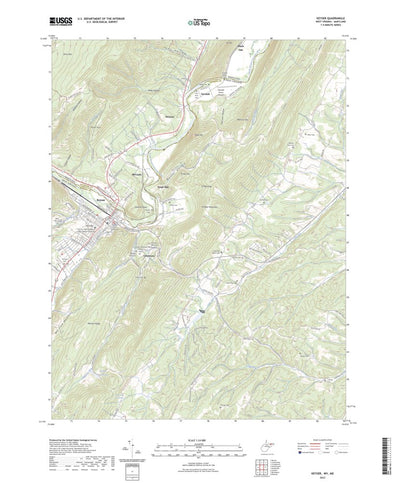 United States Geological Survey Keyser, WV (2023, 24000-Scale) digital map
