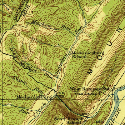 United States Geological Survey Keyser, WV-MD (1922, 62500-Scale) digital map
