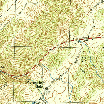 United States Geological Survey Keyser, WV-MD (1950, 25000-Scale) digital map
