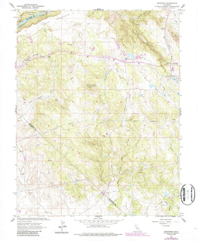 United States Geological Survey Keystone, CA (1962, 24000-Scale) digital map