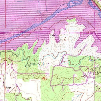 United States Geological Survey Keystone Dam, OK (1958, 24000-Scale) digital map