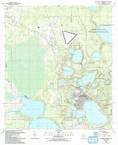 United States Geological Survey Keystone Heights, FL (1993, 24000-Scale) digital map