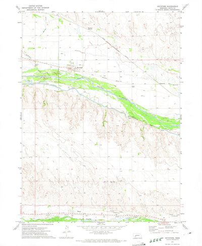 United States Geological Survey Keystone, NE (1971, 24000-Scale) digital map