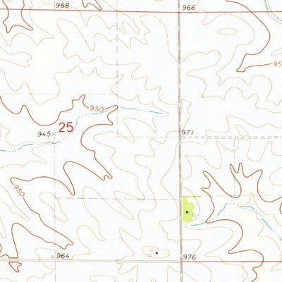 United States Geological Survey Keystone North, IA (1971, 24000-Scale) digital map