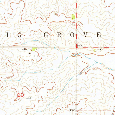 United States Geological Survey Keystone North, IA (1971, 24000-Scale) digital map