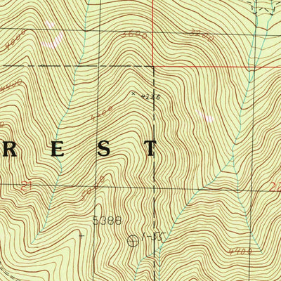 United States Geological Survey Keystone Peak, MT (1985, 24000-Scale) digital map