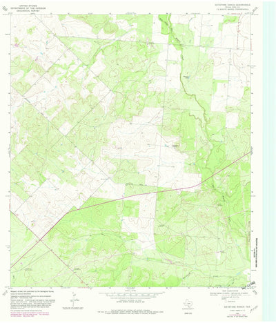 United States Geological Survey Keystone Ranch, TX (1968, 24000-Scale) digital map
