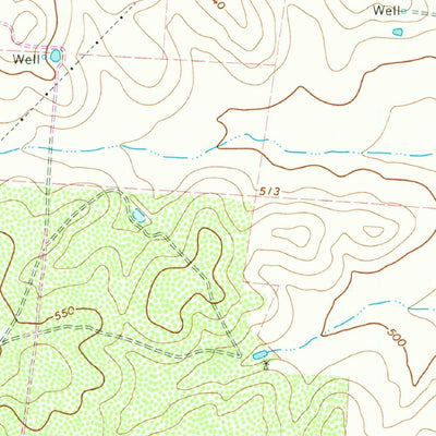 United States Geological Survey Keystone Ranch, TX (1968, 24000-Scale) digital map