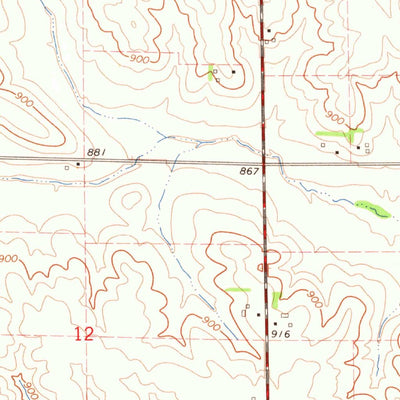 United States Geological Survey Keystone South, IA (1965, 24000-Scale) digital map