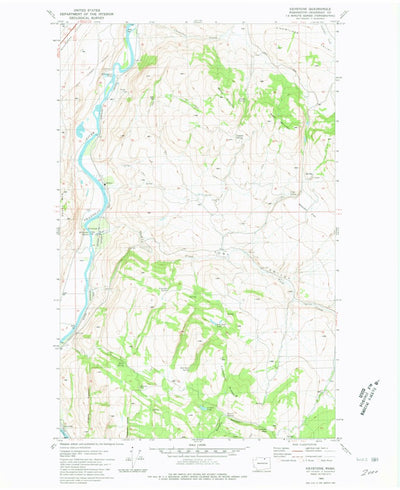 United States Geological Survey Keystone, WA (1980, 24000-Scale) digital map