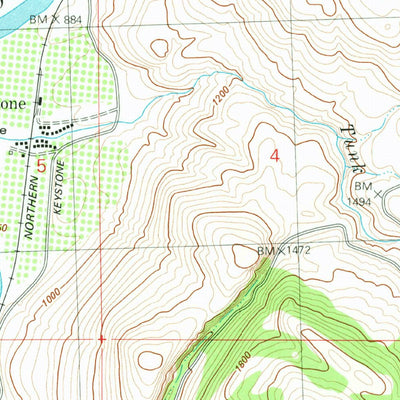 United States Geological Survey Keystone, WA (1980, 24000-Scale) digital map