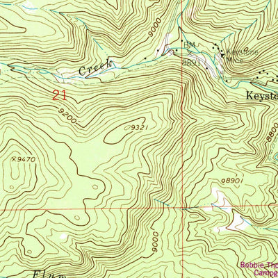 United States Geological Survey Keystone, WY (1961, 24000-Scale) digital map