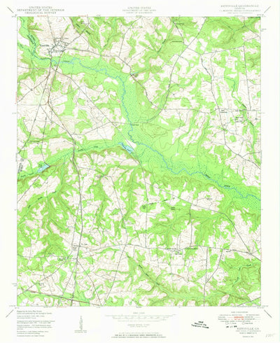 United States Geological Survey Keysville, GA (1950, 24000-Scale) digital map